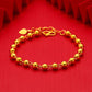 14k Golden Beads Bracelet - Stainless Steel