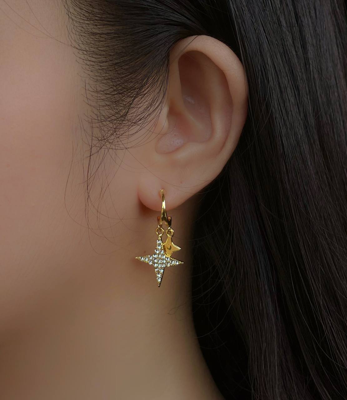 S925 Alyssa Star Hook Earring