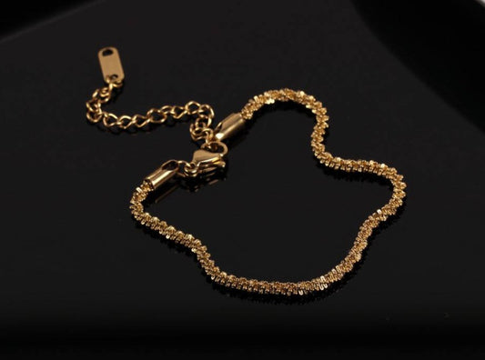 18k Gold Plated Victoria Bracelet - Stainless Steel
