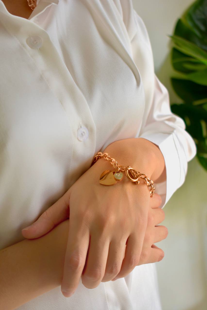 Solid Love Toggle Bracelet (Free Engraving)