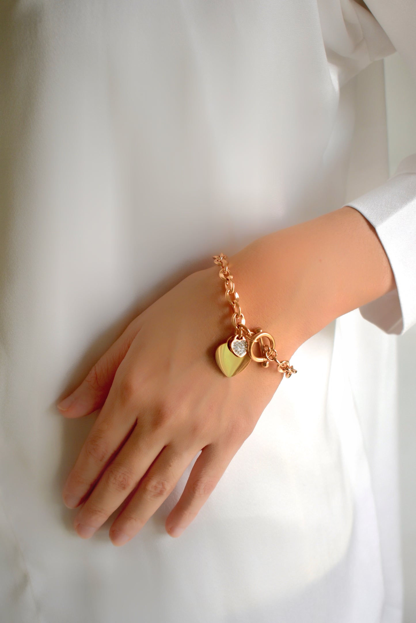 Solid Love Toggle Bracelet (Free Engraving)